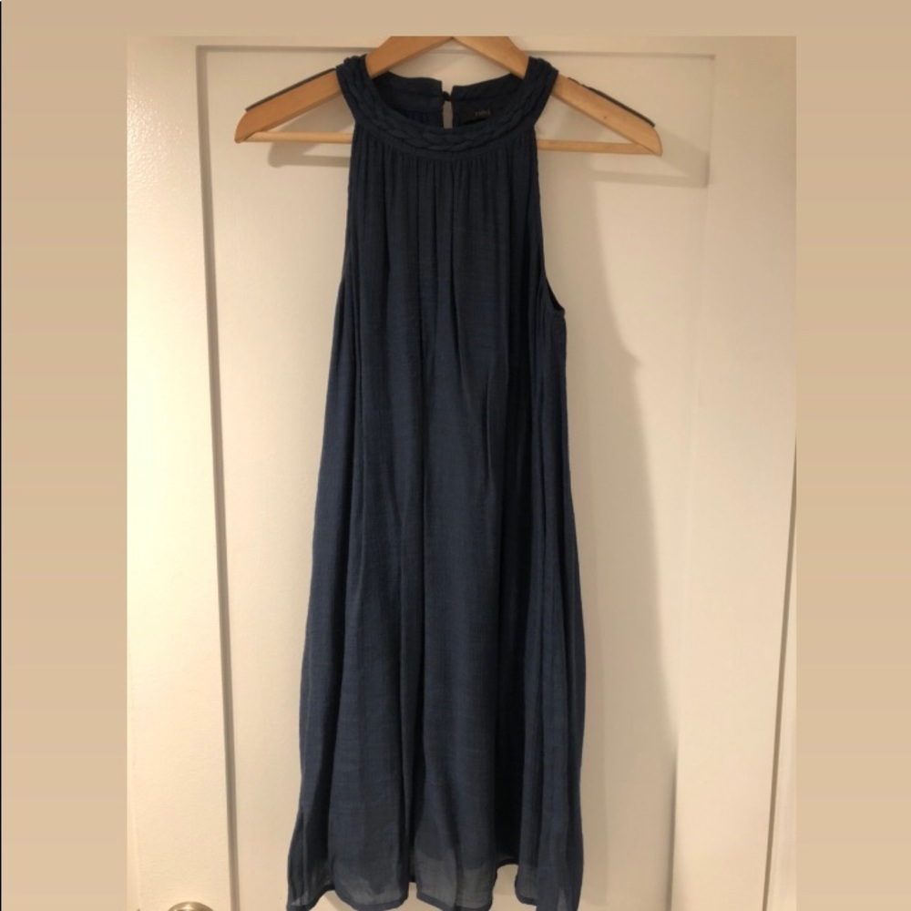 THML halter shift dress
